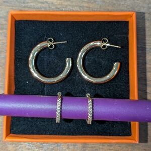 ✨ NWOT Gold-Tone Earring Set